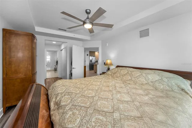 a view of a swimming pool with a lounge chairs