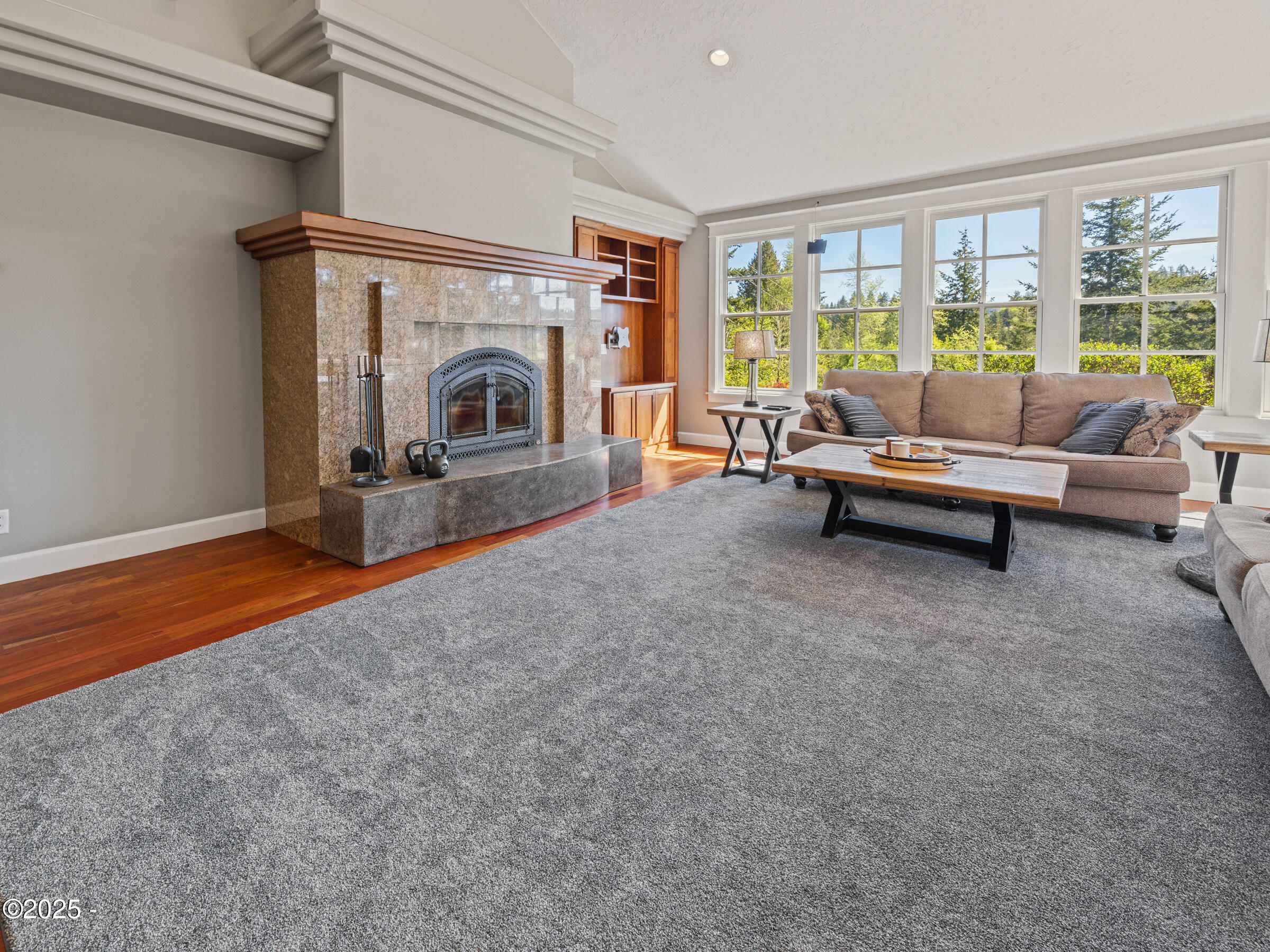245 Olalla Road Toledo, OR 97391 - Photo 7 of 47 Living Room wit Fireplace