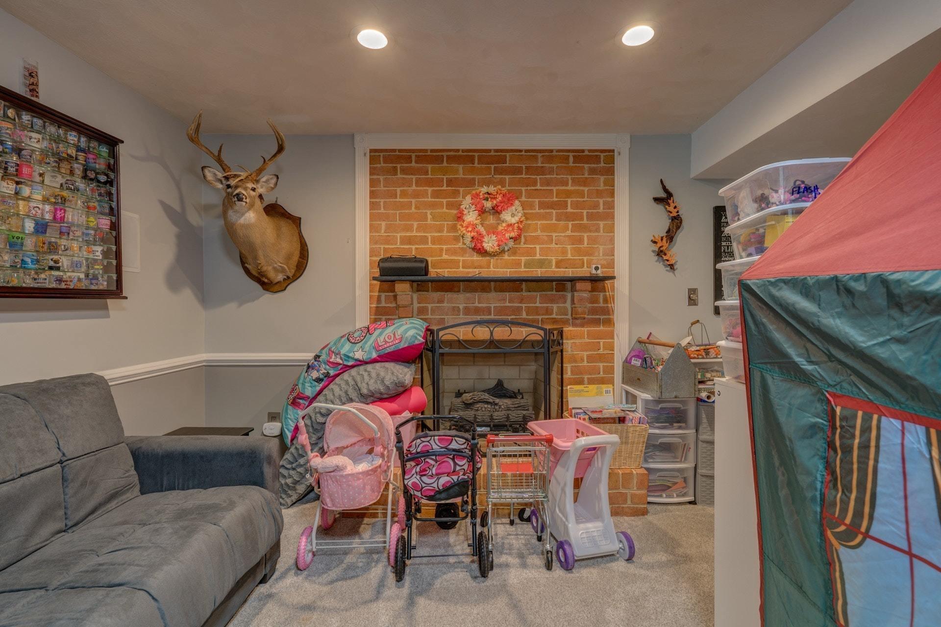 1719 Millbridge Road Salem, VA 24153 - Photo 30 of 37 Lower level rec room FP