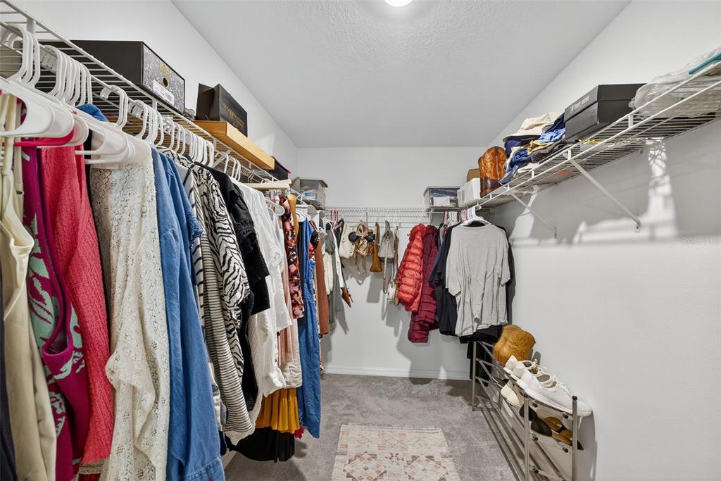 9645 Lemon Drop Loop Ruskin, FL 33573 - Photo 32 of 49 a view of walk in closet with clothes and shoes