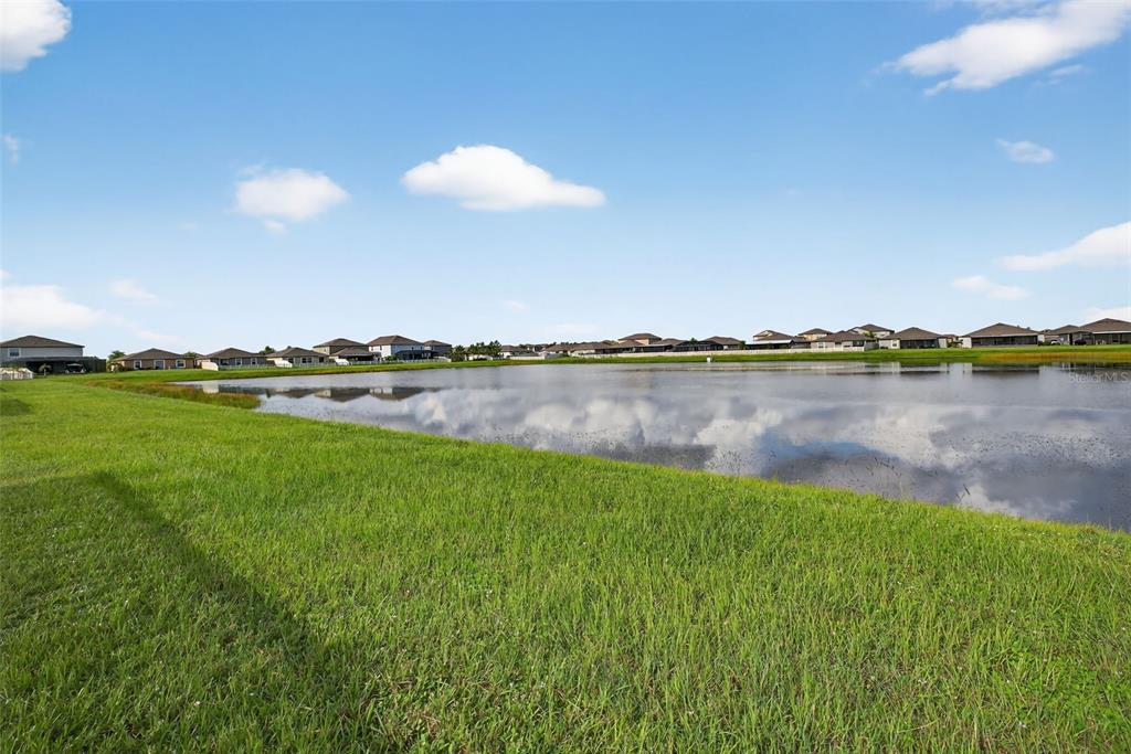 9645 Lemon Drop Loop Ruskin, FL 33573 - Photo 35 of 49 a view of a lake with houses in the back