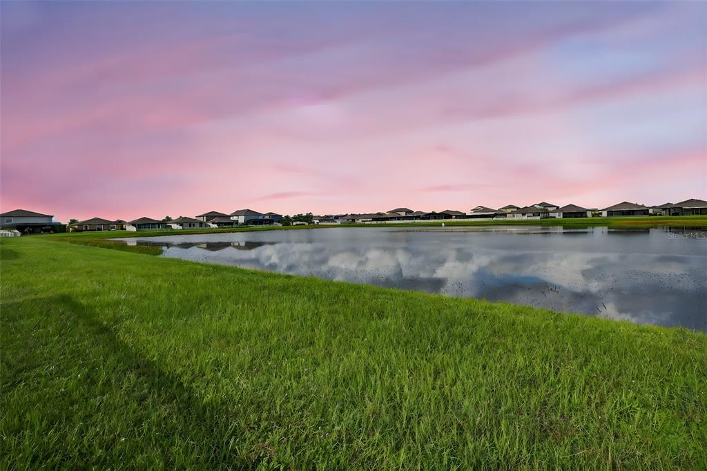 9645 Lemon Drop Loop Ruskin, FL 33573 - Photo 36 of 49 a view of a lake with houses in the background