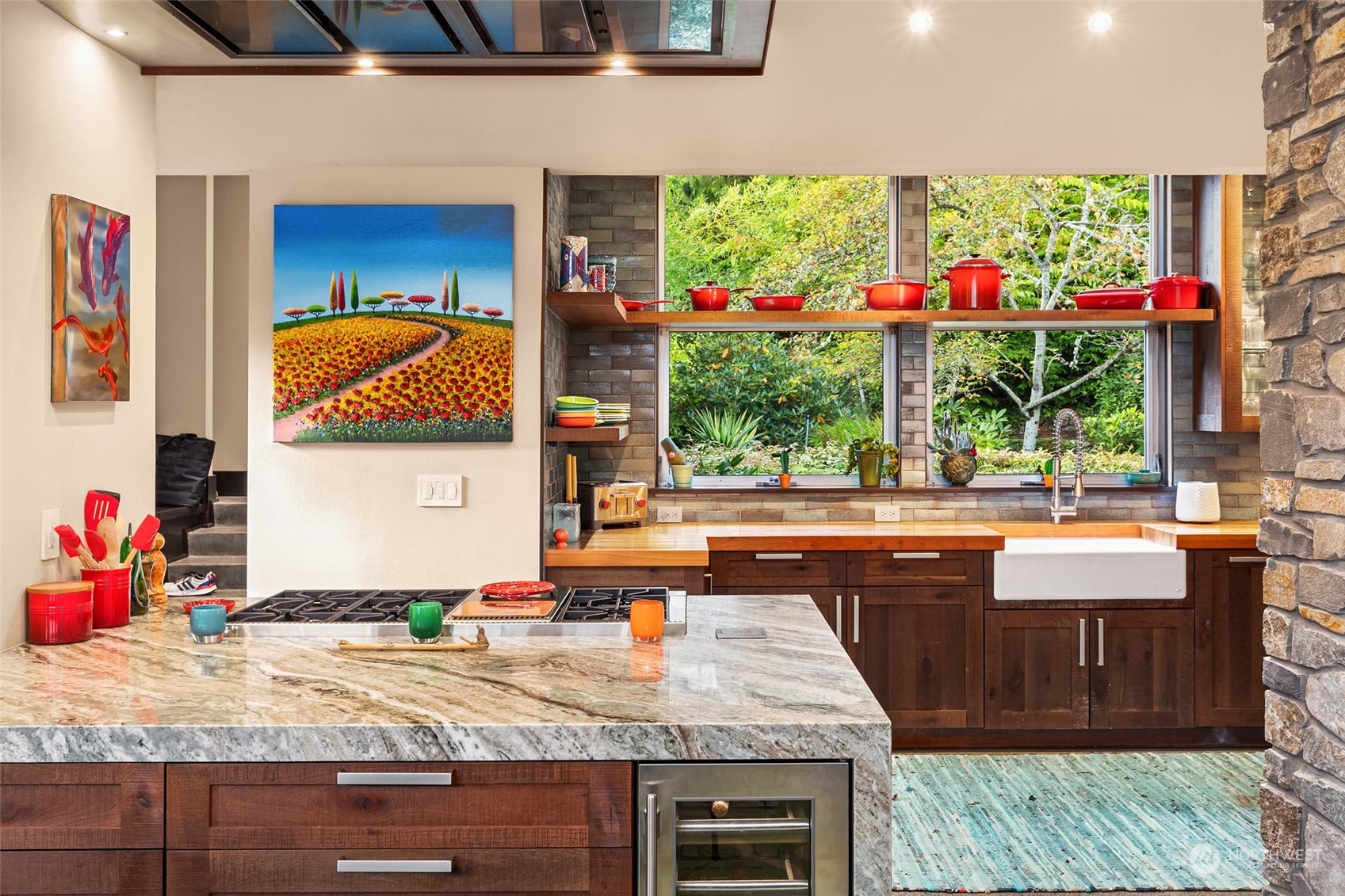 10618 Northeast 155th Place Bothell, WA 98011 - Photo 26 of 40 a kitchen with sink and view of living room