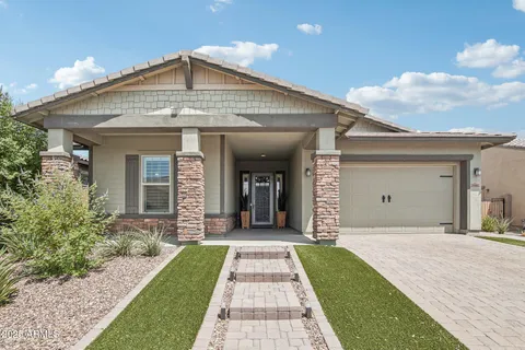 a front view of a house