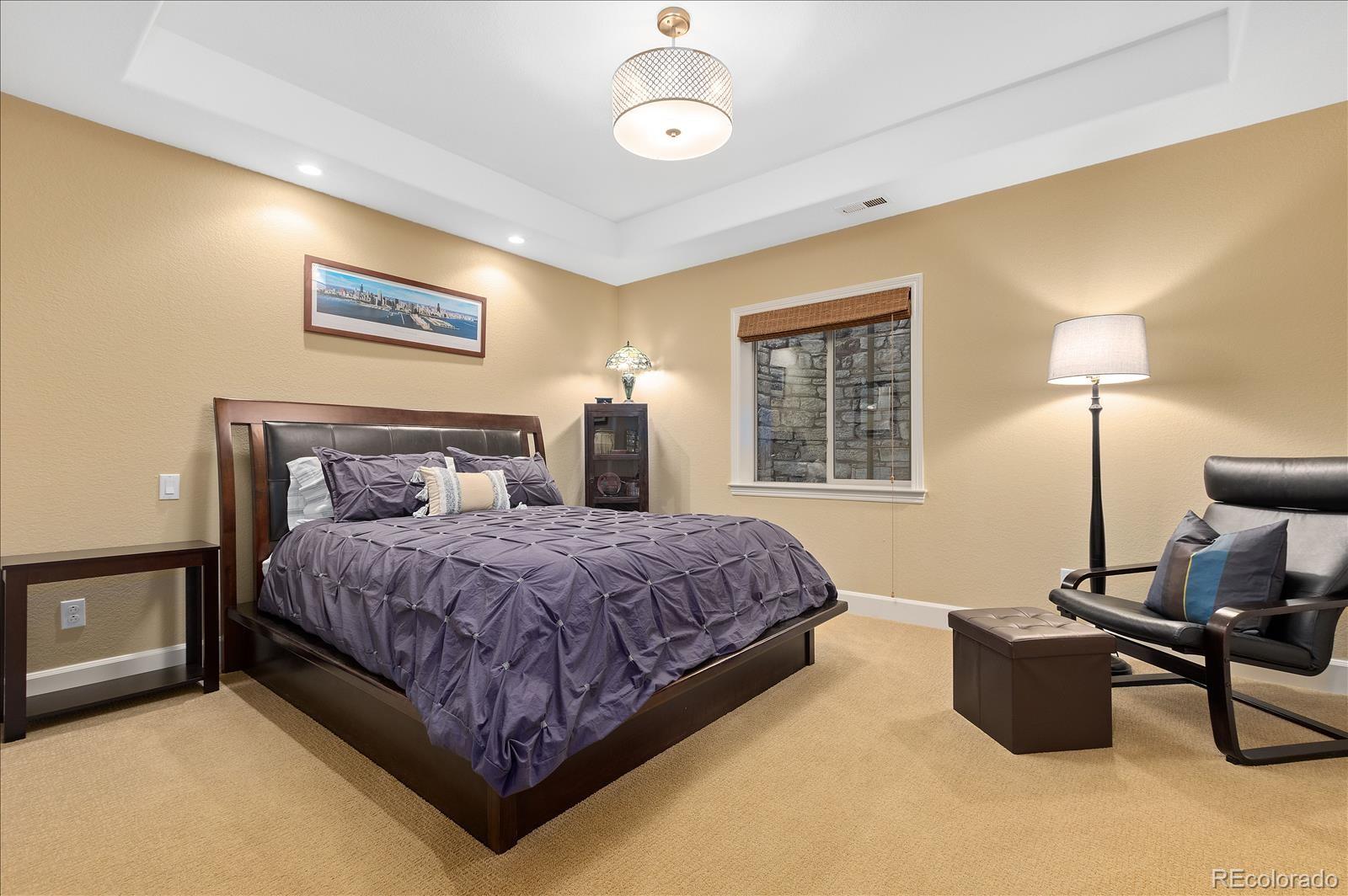 10654 Sundial Rim Road Highlands Ranch, CO 80126 - Photo 28 of 40 a bedroom with bed and a night stand
