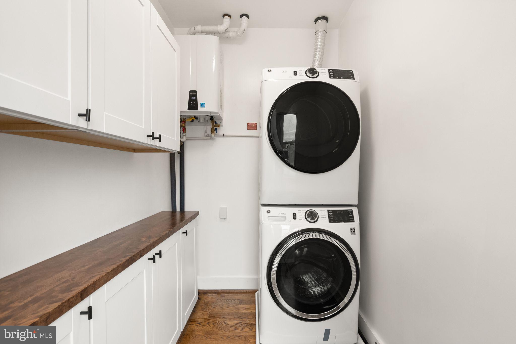 117 17th Street Southeast, Unit 2 Washington, DC 20003 - Photo 23 of 31 a view of a kitchen with washer and dryer