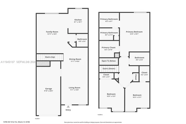 $575,000 | 12785 Southwest 131st Terrace, Miami, FL 33186