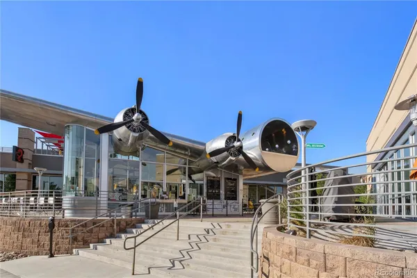 a front view of a building with street view