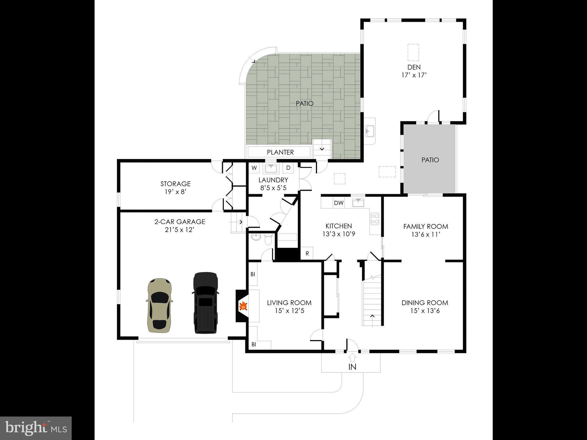 11421 Vale Road Oakton, VA 22124 - Photo 24 of 25 Main Level Floorplan