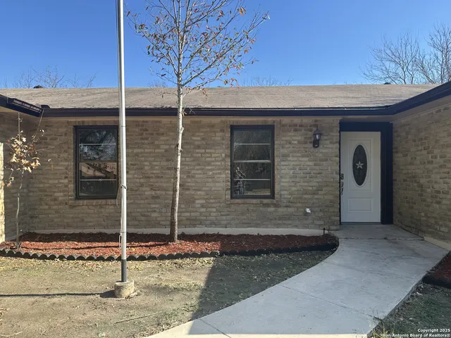 a front view of a house