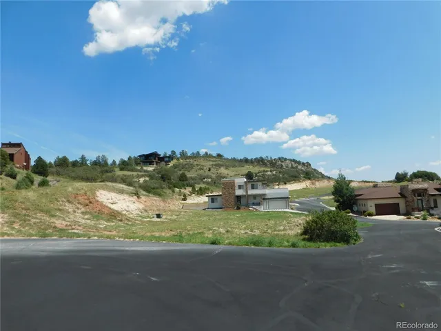 a view of a lake with houses