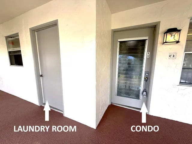 a view of front door