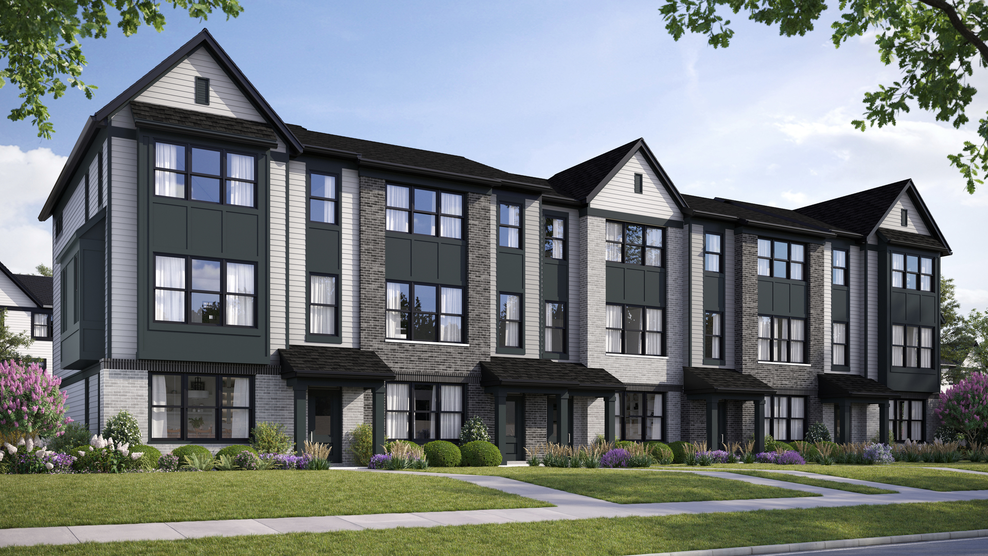 2767 Stone Circle Geneva, IL 60134 - Photo 1 of 12 a front view of a residential apartment building with a yard
