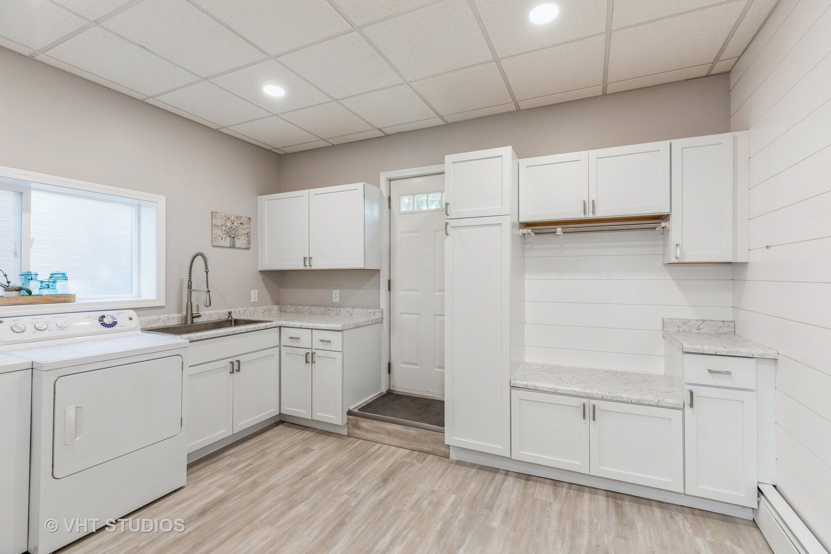 1345 Hickory Road Homewood, IL 60430 - Photo 19 of 28 a kitchen with white cabinets and sink