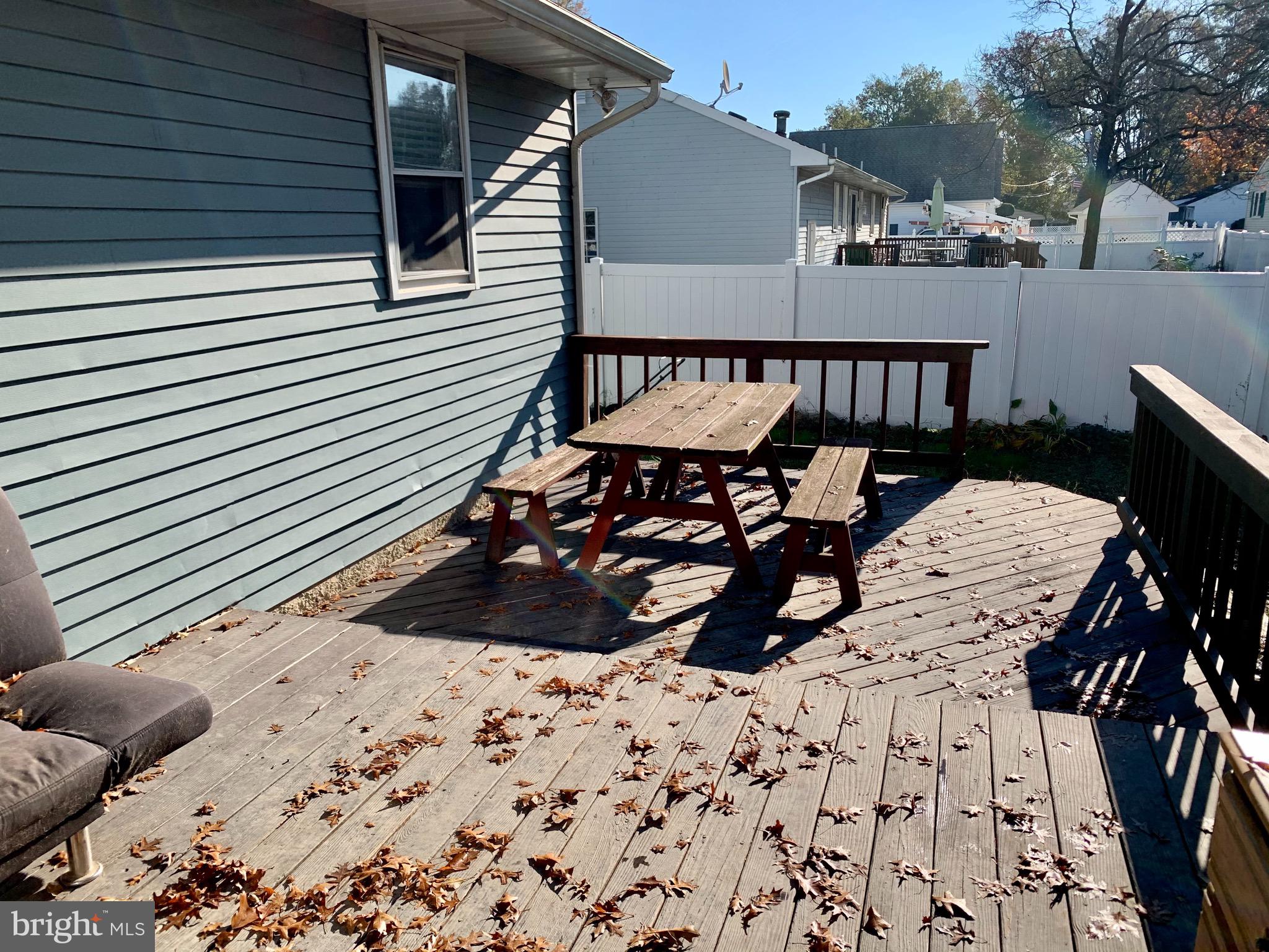 123 Rutgers Road Pennsville, NJ 08070 - Photo 29 of 36 Large Wood Deck out Back