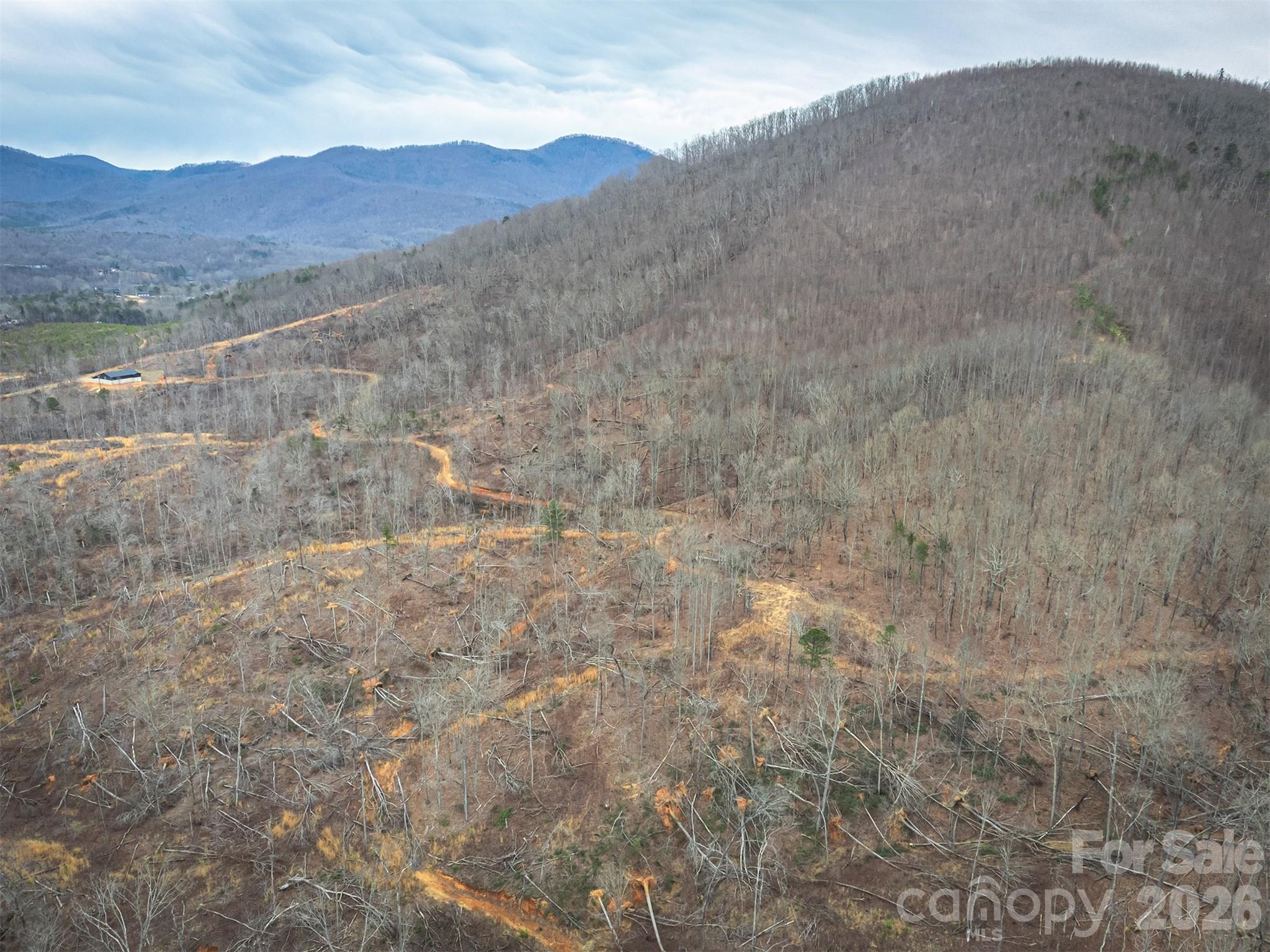 6800 Gold Mine Road Morganton, NC 28655 - Photo 20 of 30 a view of a dry field with mountains in the background