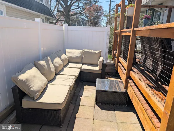 a view of outdoor seating