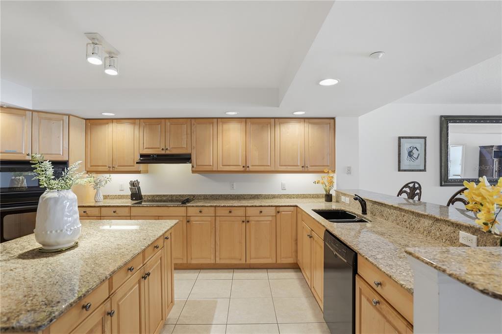 16326 Gulf Boulevard, Unit 307 Redington Beach, FL 33708 - Photo 4 of 43 a kitchen with a sink stove and cabinets