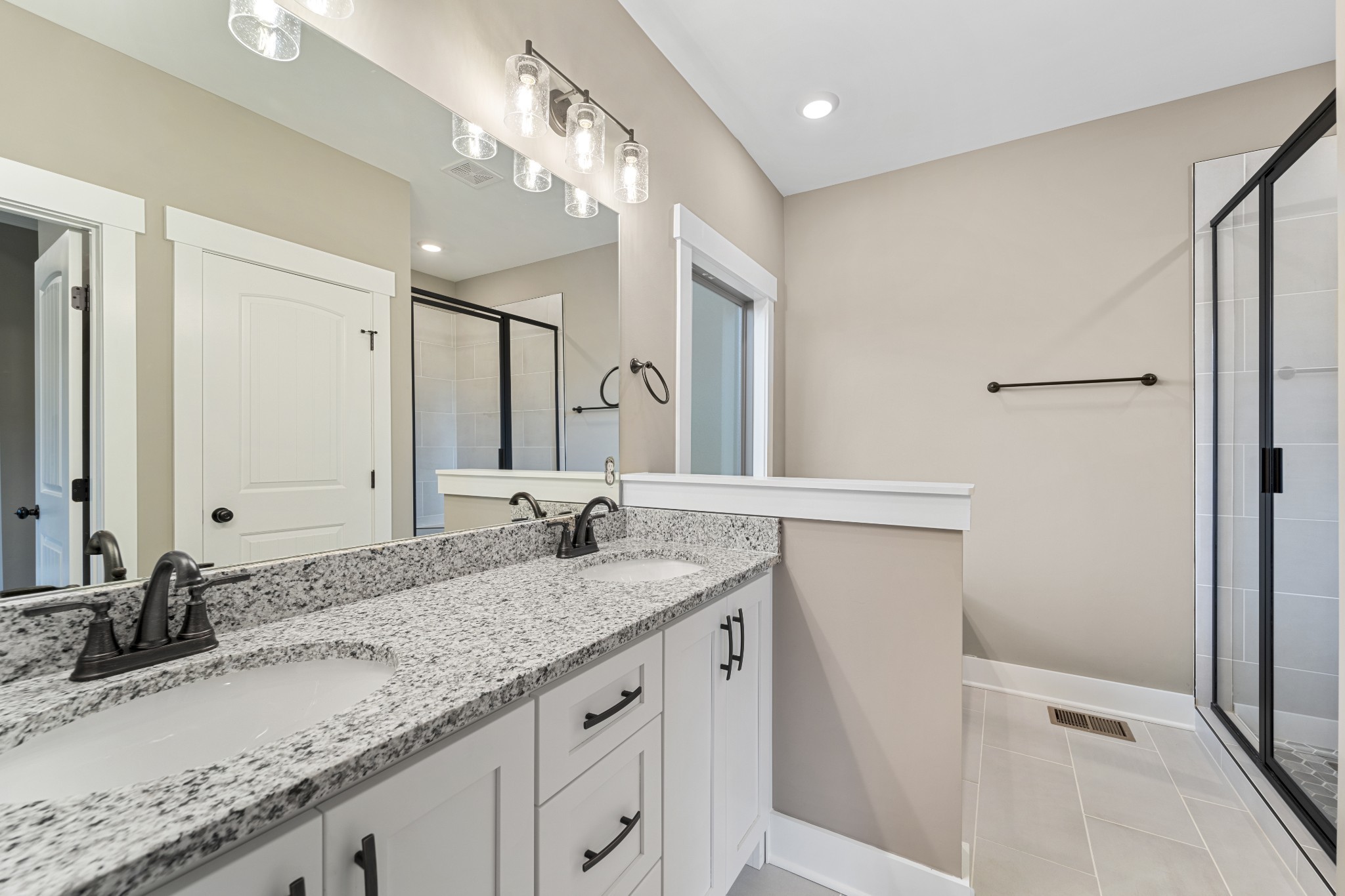 5751 Lakeview Road Springfield, TN 37172 - Photo 15 of 28 a bathroom with a granite countertop sink double and mirror