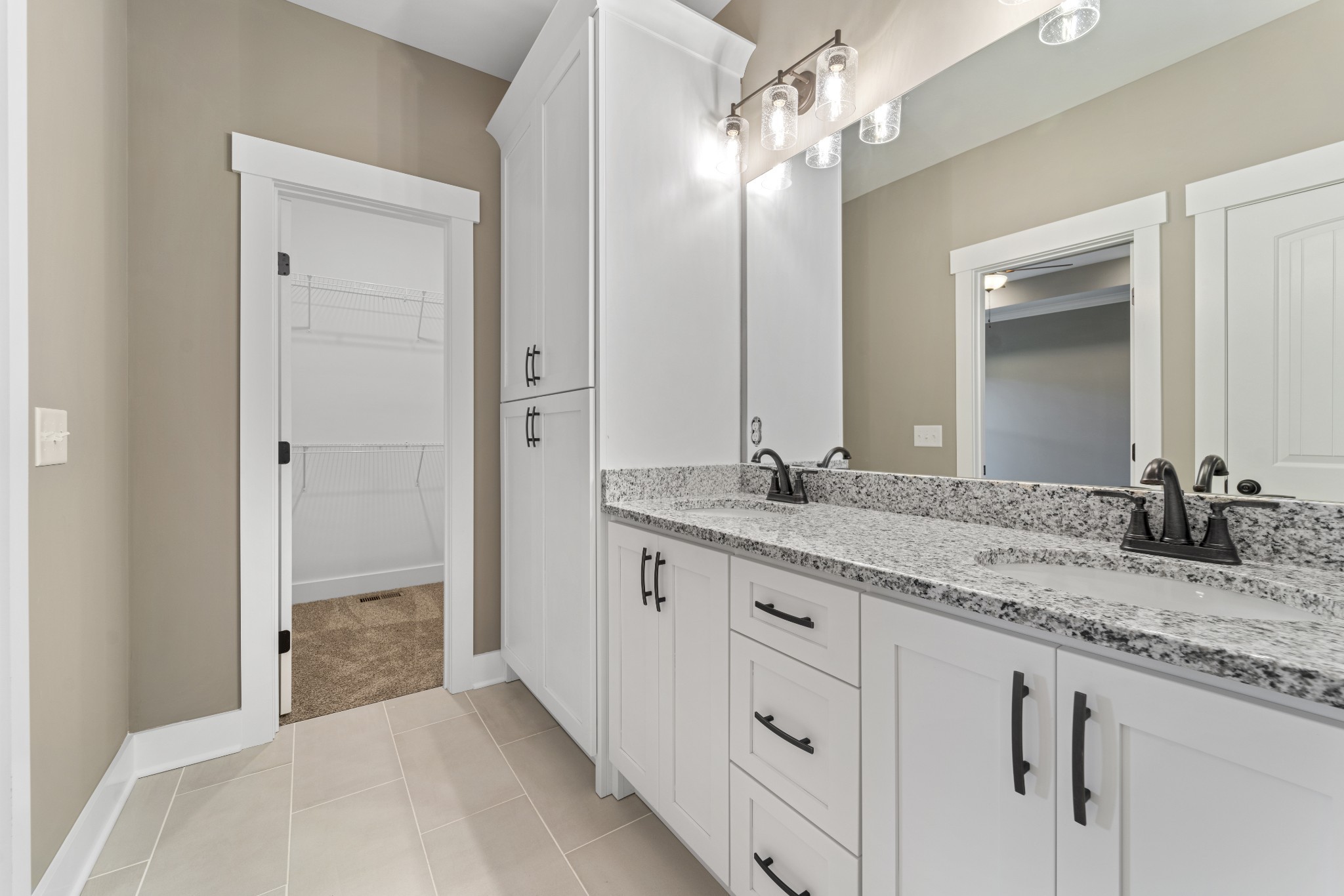 5751 Lakeview Road Springfield, TN 37172 - Photo 16 of 28 a bathroom with a granite countertop sink and a mirror