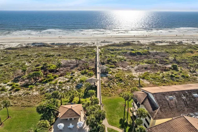 a view of an ocean and beach
