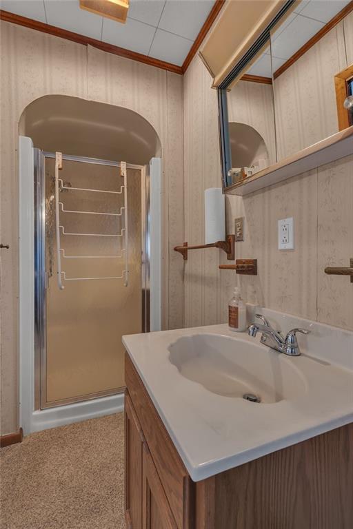 1196 Mercer Road Ellwood City, PA 16117 - Photo 21 of 31 a bathroom with a sink and a mirror