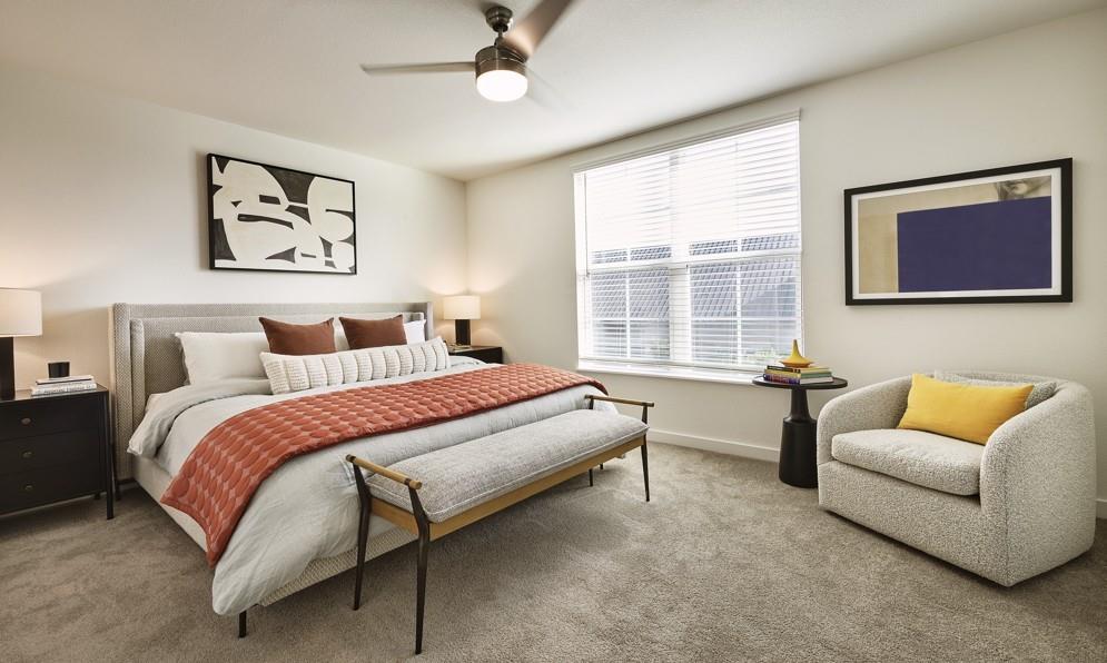 1525 Fm 982, Unit 3214 Princeton, TX 75407 - Photo 7 of 26 Carpeted bedroom featuring baseboards and ceiling fan