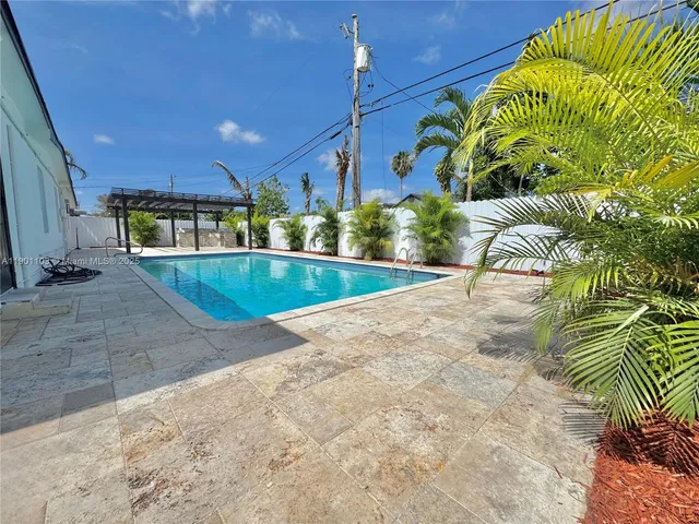 a view of a house with a outdoor space