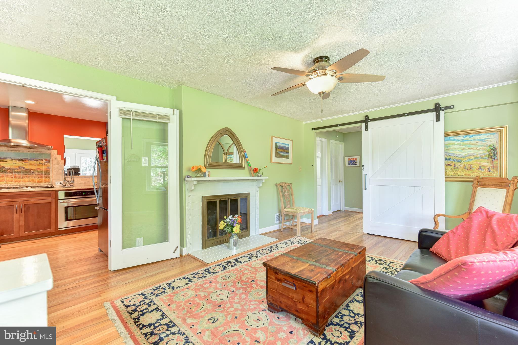 7923 Jackson Road Alexandria, VA 22308 - Photo 7 of 33 Living Room w/wood burning fireplace