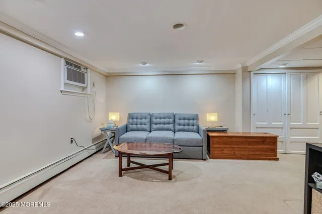 a view of a small space with window