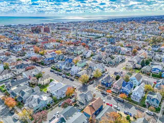 an aerial view of a city
