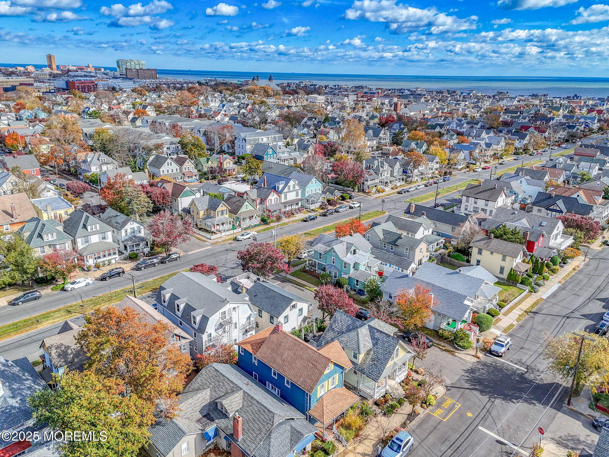 139 Cookman Avenue Ocean Grove, NJ 07756 - Photo 50 of 58 an aerial view of residential houses with outdoor space
