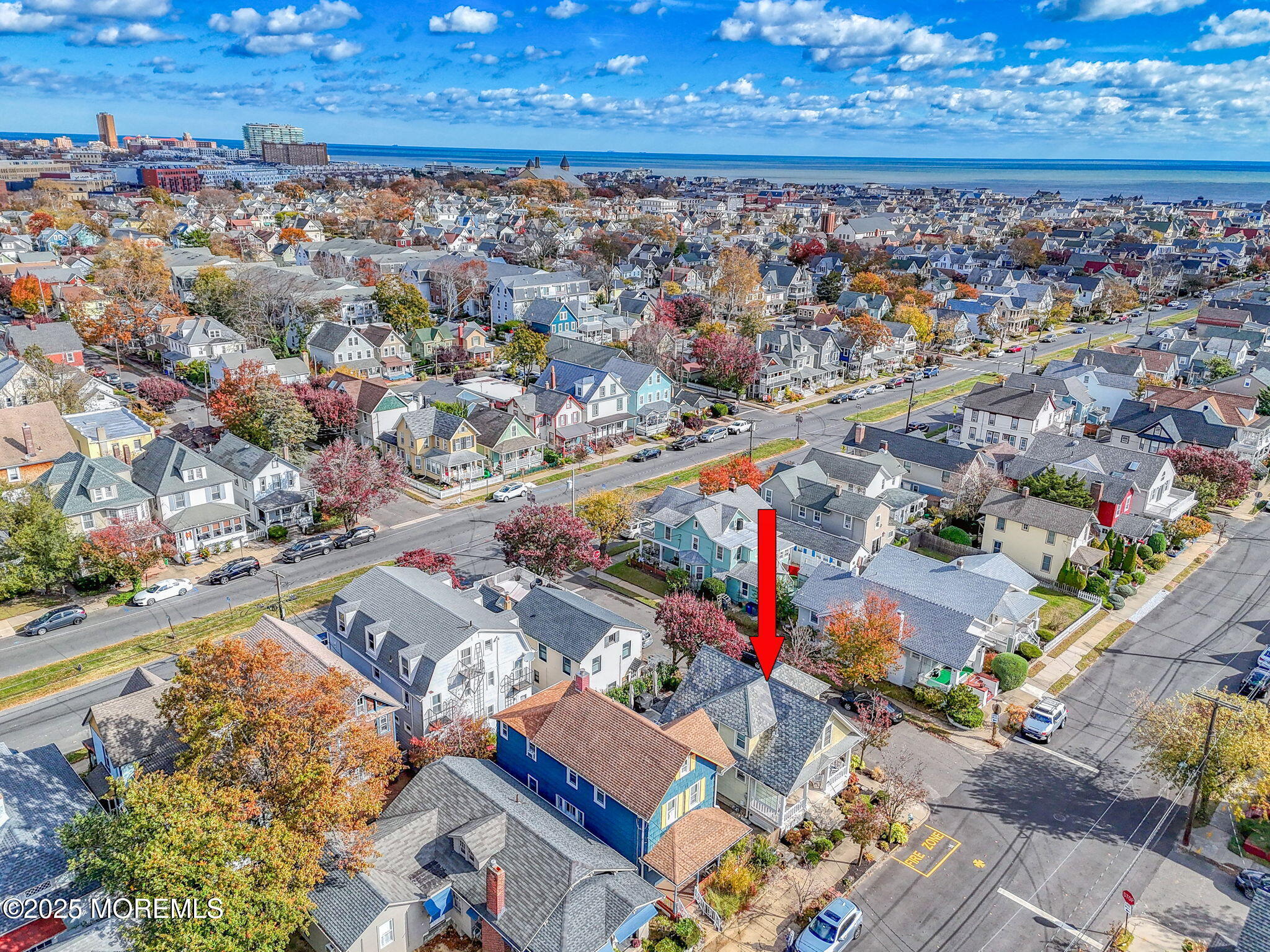 139 Cookman Avenue Ocean Grove, NJ 07756 - Photo 56 of 58 an aerial view of residential houses with outdoor space