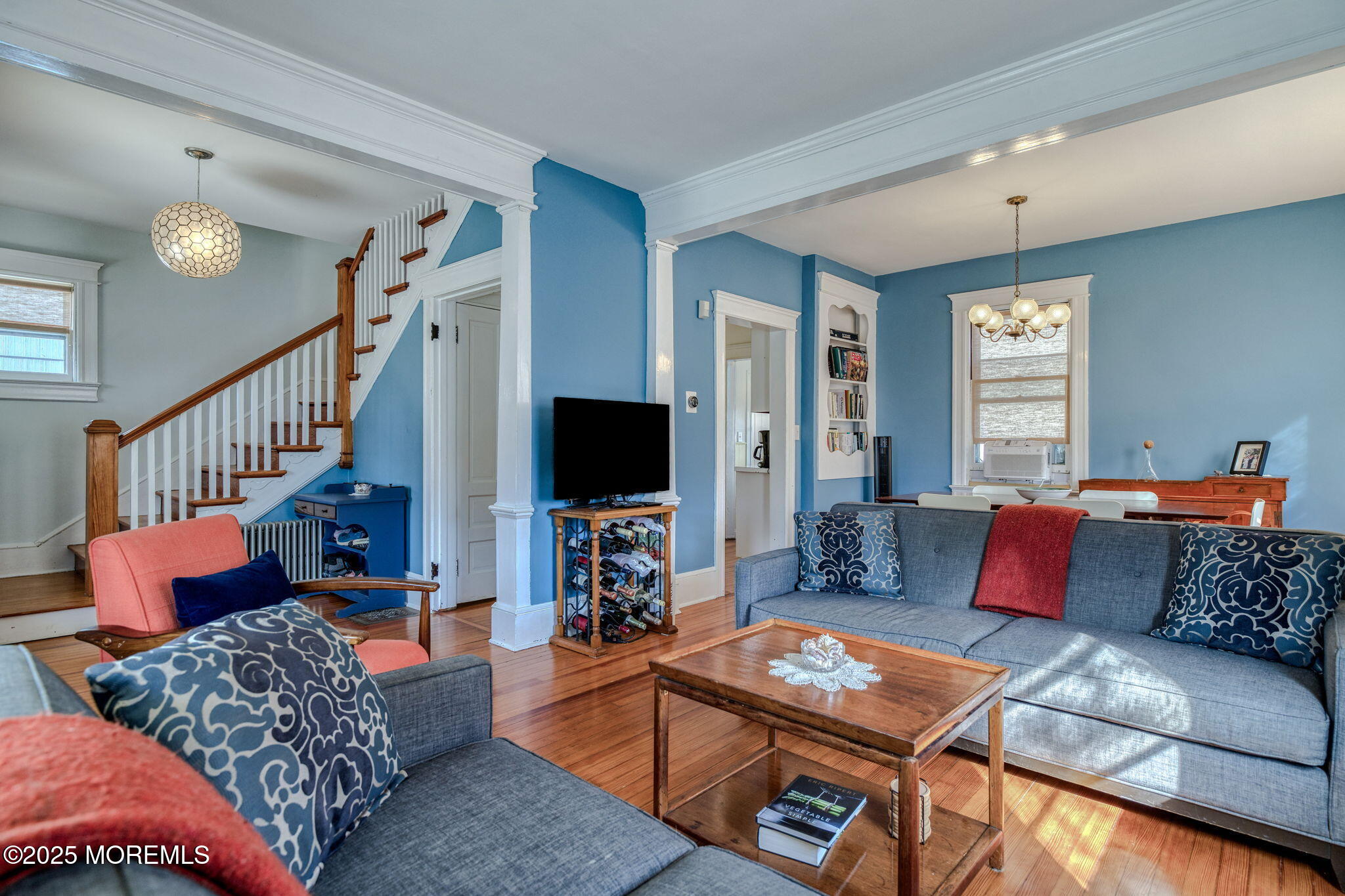 139 Cookman Avenue Ocean Grove, NJ 07756 - Photo 9 of 58 a living room with furniture a flat screen tv and a couch