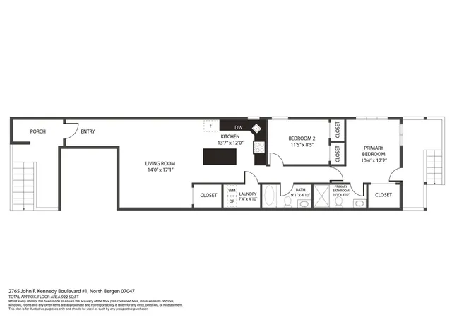 $482,500 | 2765 John F. Kennedy Boulevard, Unit 1, Jersey City, NJ 07306