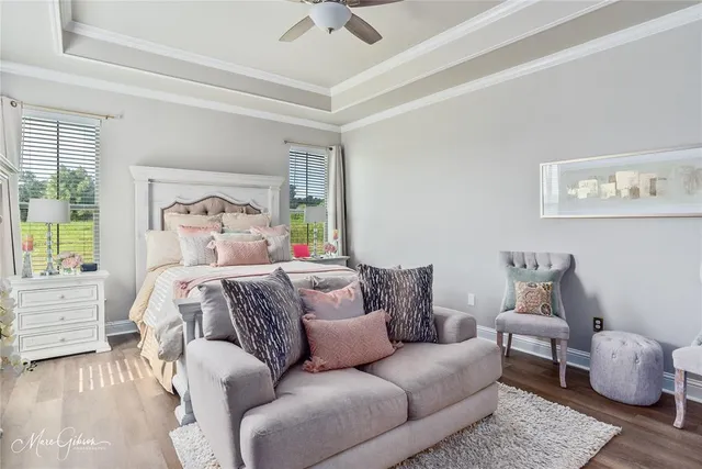 a bed room with bed and window