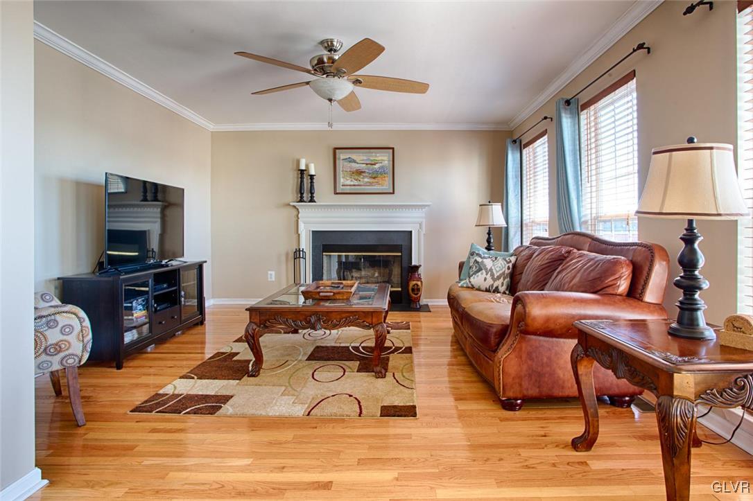 14 Lower Way Road Easton, PA 18045 - Photo 8 of 32 Family room with hardwood floors and wood burning