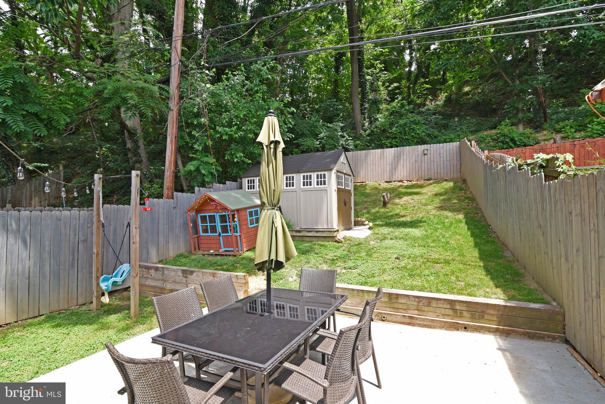 3727 South Kemper Road Arlington, VA 22206 - Photo 2 of 25 Fenced Patio/Yard Backing to Woods