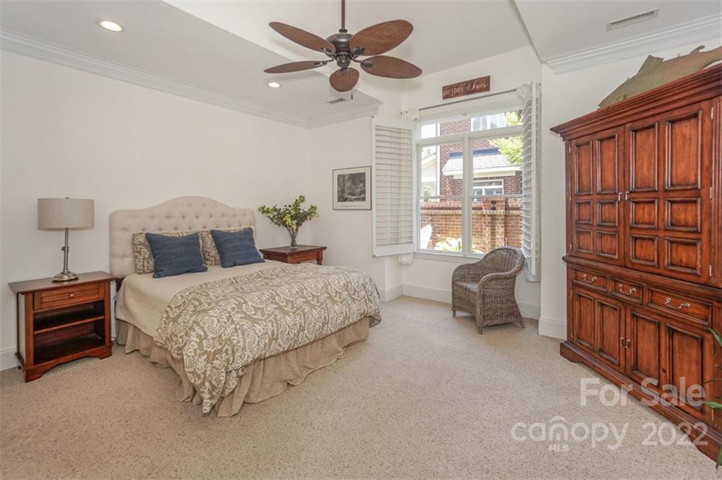 20025 North Cove Road Cornelius, NC 28031 - Photo 25 of 45 a bedroom with a bed and wooden floor