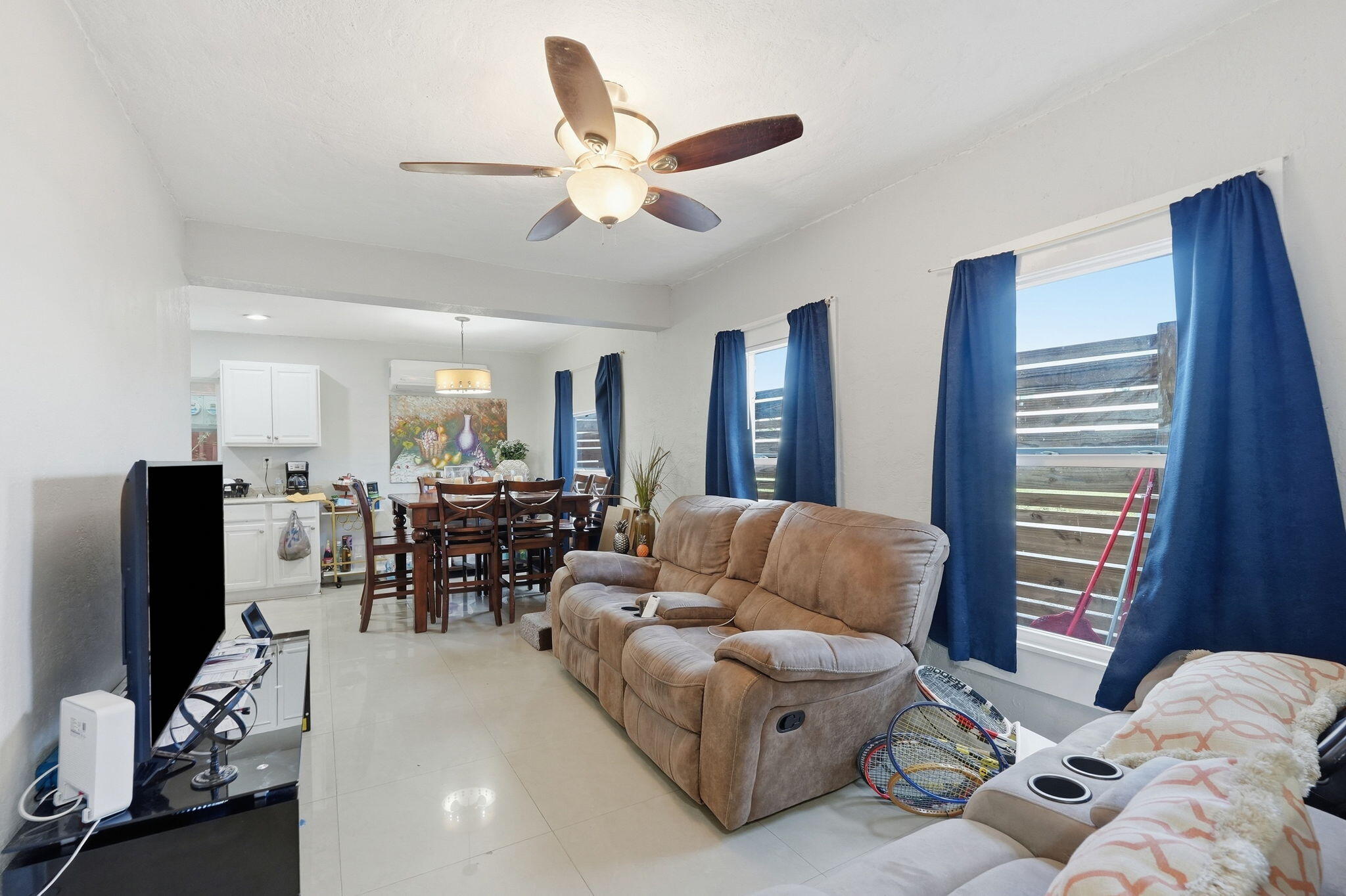 528 Churchill Road West Palm Beach, FL 33405 - Photo 8 of 38 528_LL Unit_Living Room_Dining Room
