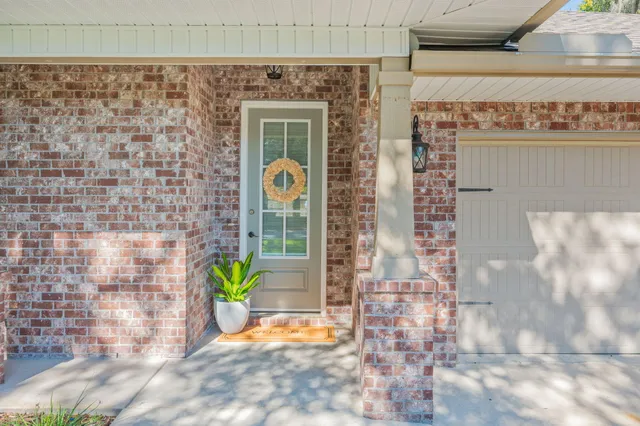 a view of a door with glass door