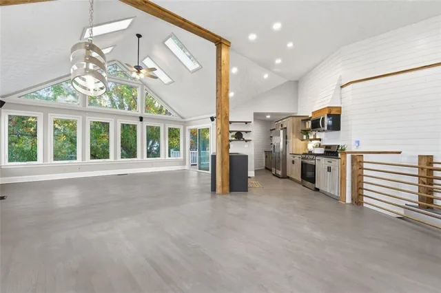 an aerial view of a city