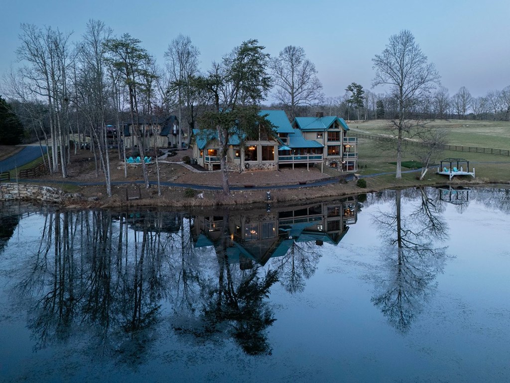 201 Mountainside Parkway Ellijay, GA 30536 - Photo 50 of 78 a view of a water fountain in front of house