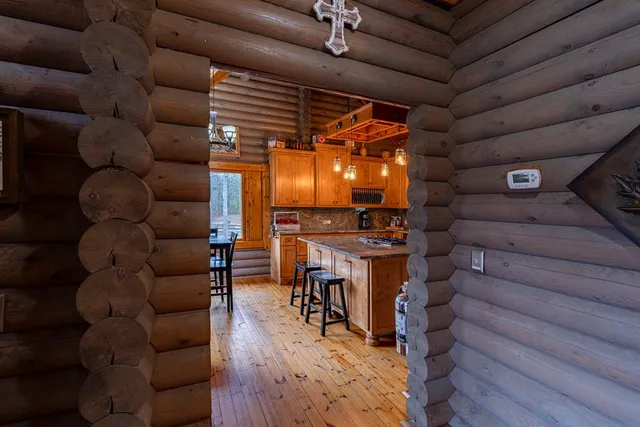 a view of a balcony with a potted plant