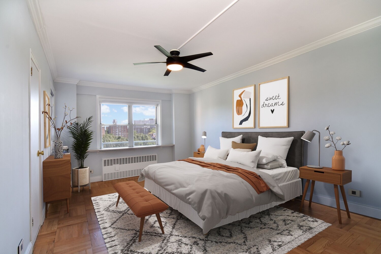 750 Kappock Street, Unit 807 Bronx, NY 10463 - Photo 12 of 28 a bedroom with furniture and a window