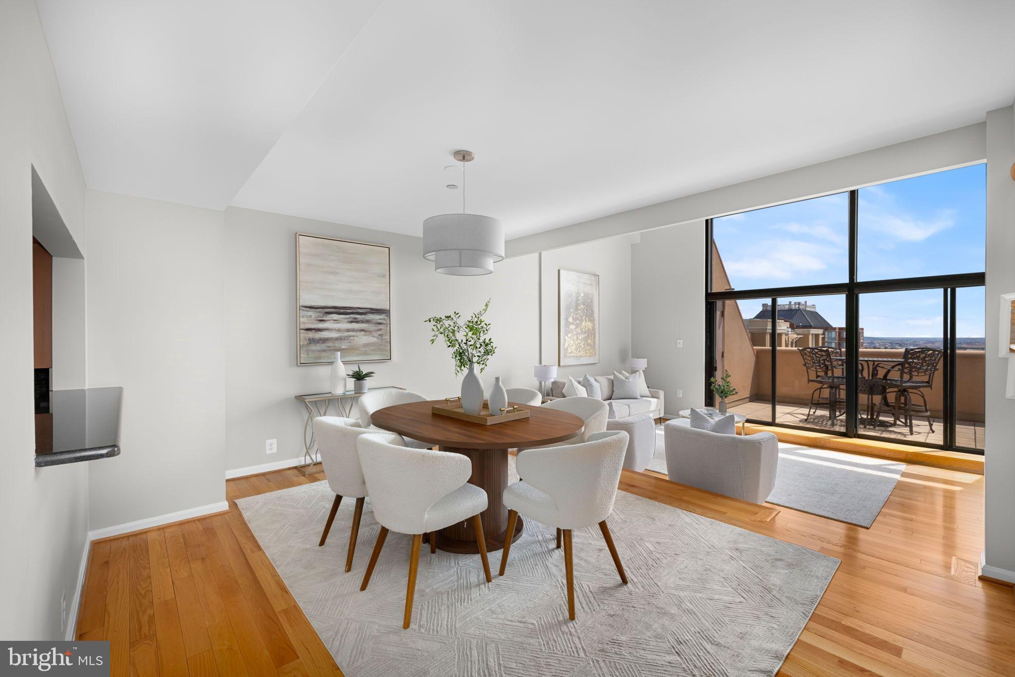 1301 North Courthouse Road, Unit 1805 Arlington, VA 22201 - Photo 13 of 40 Dining & Living Rooms