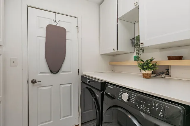 a living room with furniture and a couch