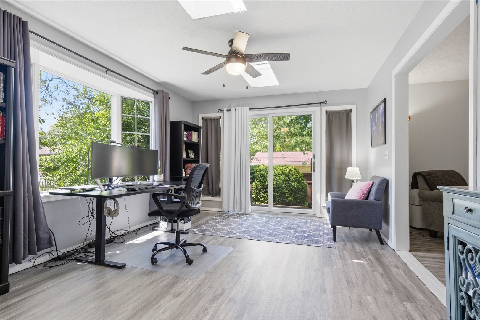 501 Augustine Way Normal, IL 61761 - Photo 10 of 43 a view of a workspace with furniture and a window