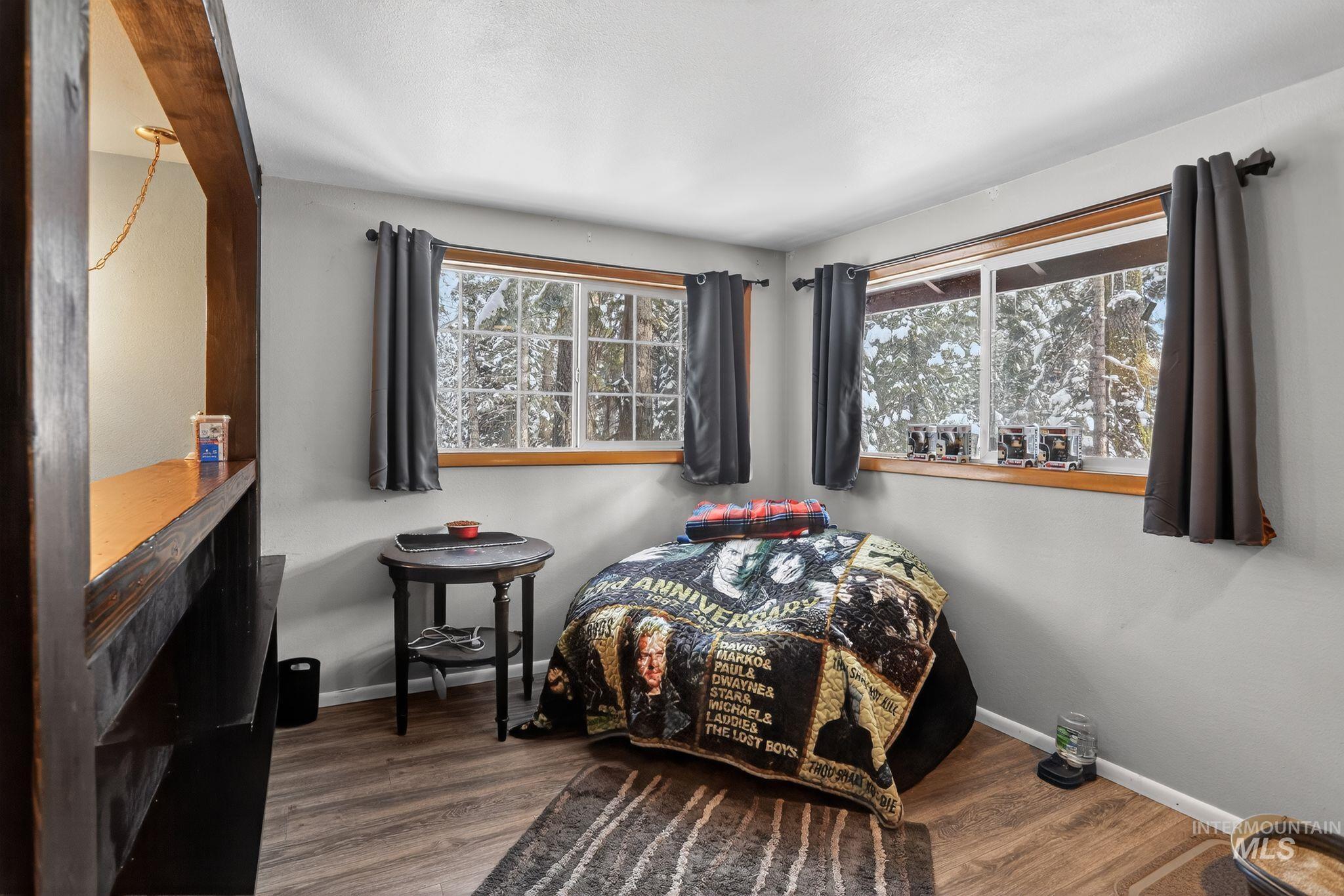 654 Bings Road Cascade, ID 83611 - Photo 20 of 45 Bedroom with dark wood-style floors