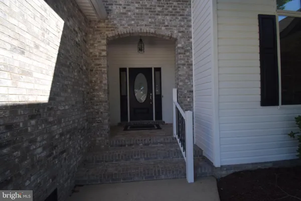 a front view of a house with a entrance